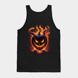 Halloween devil pumpkin  shirt Tank Top